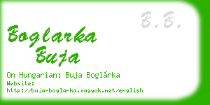 boglarka buja business card